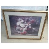 Large Framed Floral Print
