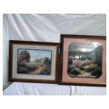Pair of Country Landscape Prints