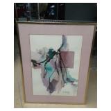 Abstract Watercolor Print by Lo Dixon