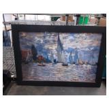 Boats Regatta at Argenteuil Framed Print