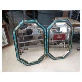 Pair of Octagonal Decorative Mirrors