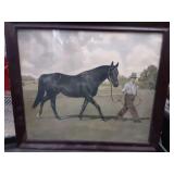 Vintage Framed Horse Print