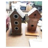 Pair of Country Style Bird Houses
