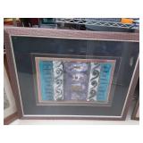 Multimedia Abstract Framed Print "Artifacts"