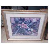 Stargazer Tulips and Lily Print