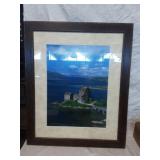 Framed Photo Of Castle on an Island