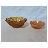 Vtg Indiana Glass Sunflower Bowl