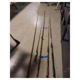 Lot of 5 Vintage Fishing Poles