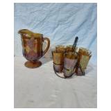 Indiana Carnival Glass Pitcher