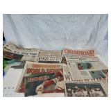 1990 Cincinnati Reds & Pete Rose Newspapers