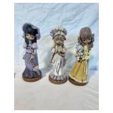 Lot of 3 Ceramic Girls