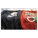 A Steelers and Reds sweatshirt