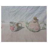 Avon Cherubs and Roses Teapot