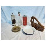 Vintage Bottles and Plates