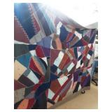 Vintage Hand-Stitched Quilt Queen