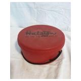 Vtg Halston Plastic Wig Box.