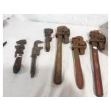 Vintage Pipe and Monkey Wrenches