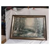 Slater Winter Landscape Print  on Board