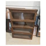 Vintage Wood Barrister, Stacking Bookcase