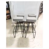 MCM Wrought Iron Barstools set of 4