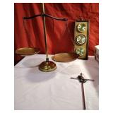Vintage Brass Balance scale and more