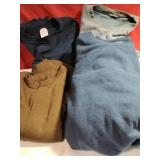 Four sweat shirts