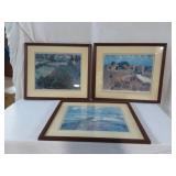 Trio of Vincent Van Gogh Prints.