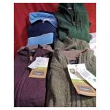 Sweat shirt and vests