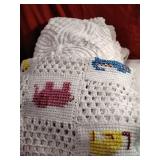 Baby Blanket, and large white bed spread