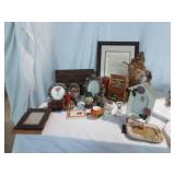 Home Decor Lot Photo Frames and More