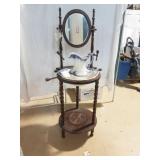 Vintage Wash Basin With Stand