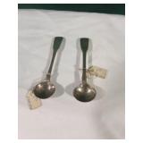 Pair of Antique Silver Salt Spoons