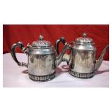 Two Smaller  Pitchers, sterling silver