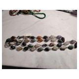 Polished rock necklace