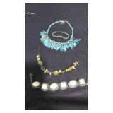 Turqouise bracelets and necklace