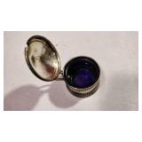 Sterling Salt Cobolt Blue Glass