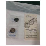 First Year Mint Set Susan B Anthony Coins