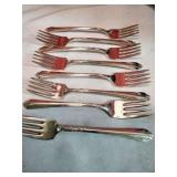 Eight silver plated William Roger