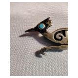 Vintage Sterling Silver Roadrunner