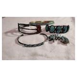 Four turqouise bracelets nice lot