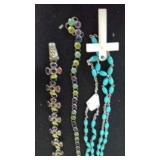 Jade rosary, beaded necklace