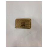 Ladies Brass-Tone Bowling Belt Buckle