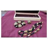 Leopard spotted jewelry set