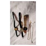 14k Gold necklace, ladies watches