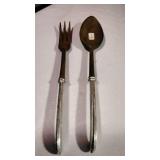 MCM Salad Set Sterling / Wood