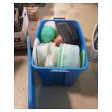 Large Tote Vtg Tupperware and More