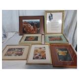 Home Decor Framed Floral Photos