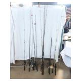 Lot of Vintage Fishing Poles