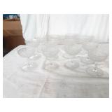 Set of 12 Daisy Button Stemware