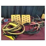 Jumper Cables and Tire Chocks